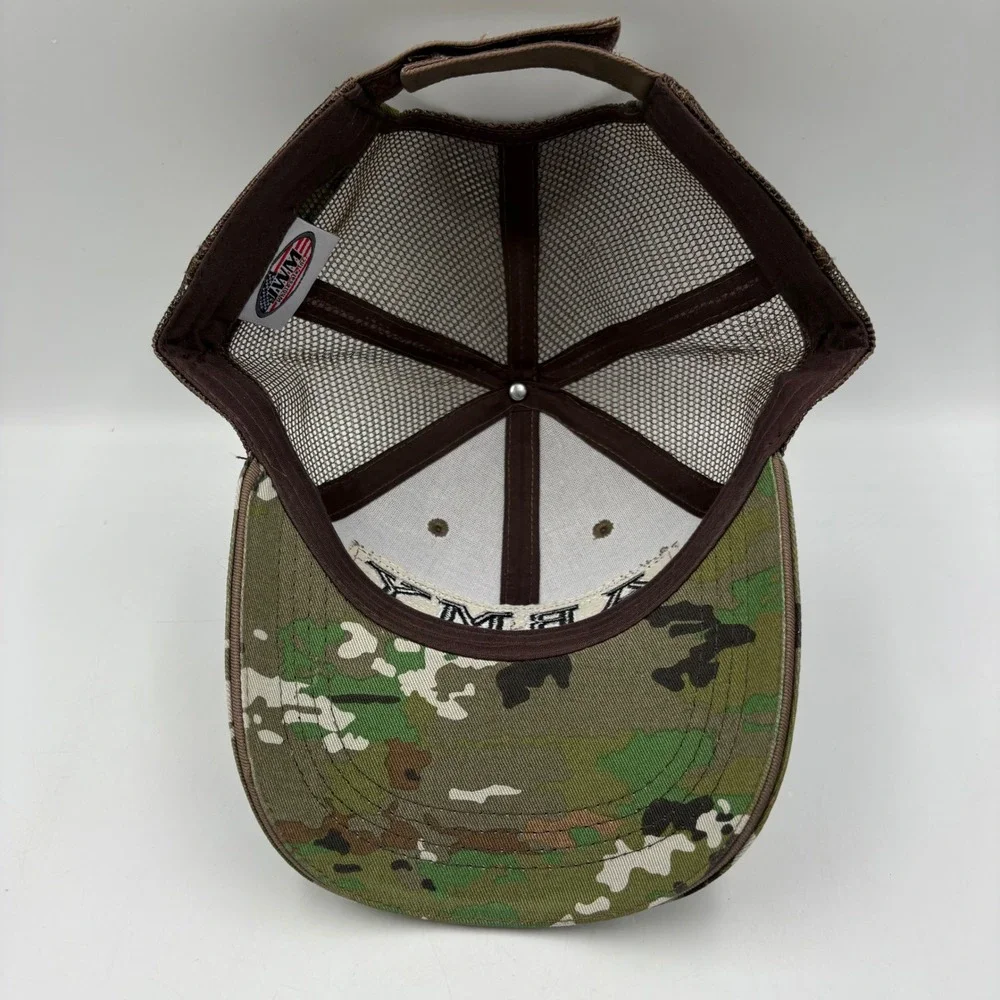 Mens Army Camouflage Trucker‎ Hat Mesh Back Embroidered Patch Baseball Cap
